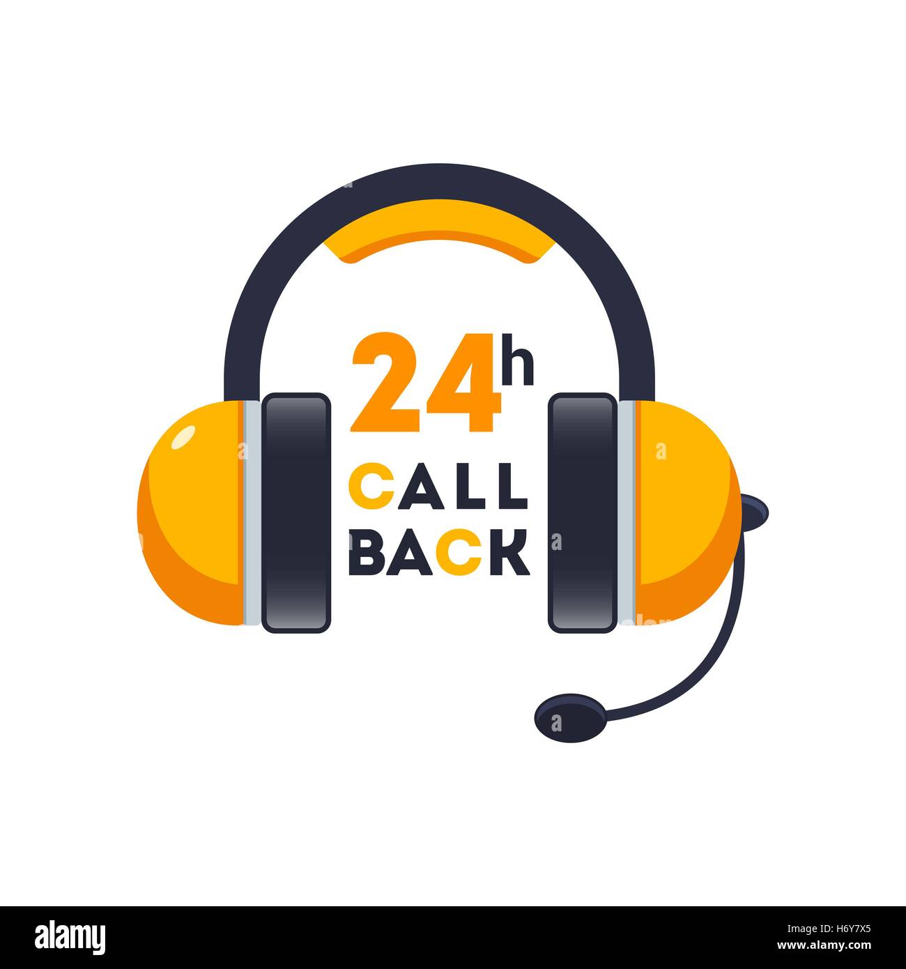 Callback icon headphones icon for Web and Mobile app Stock Vector Image ...