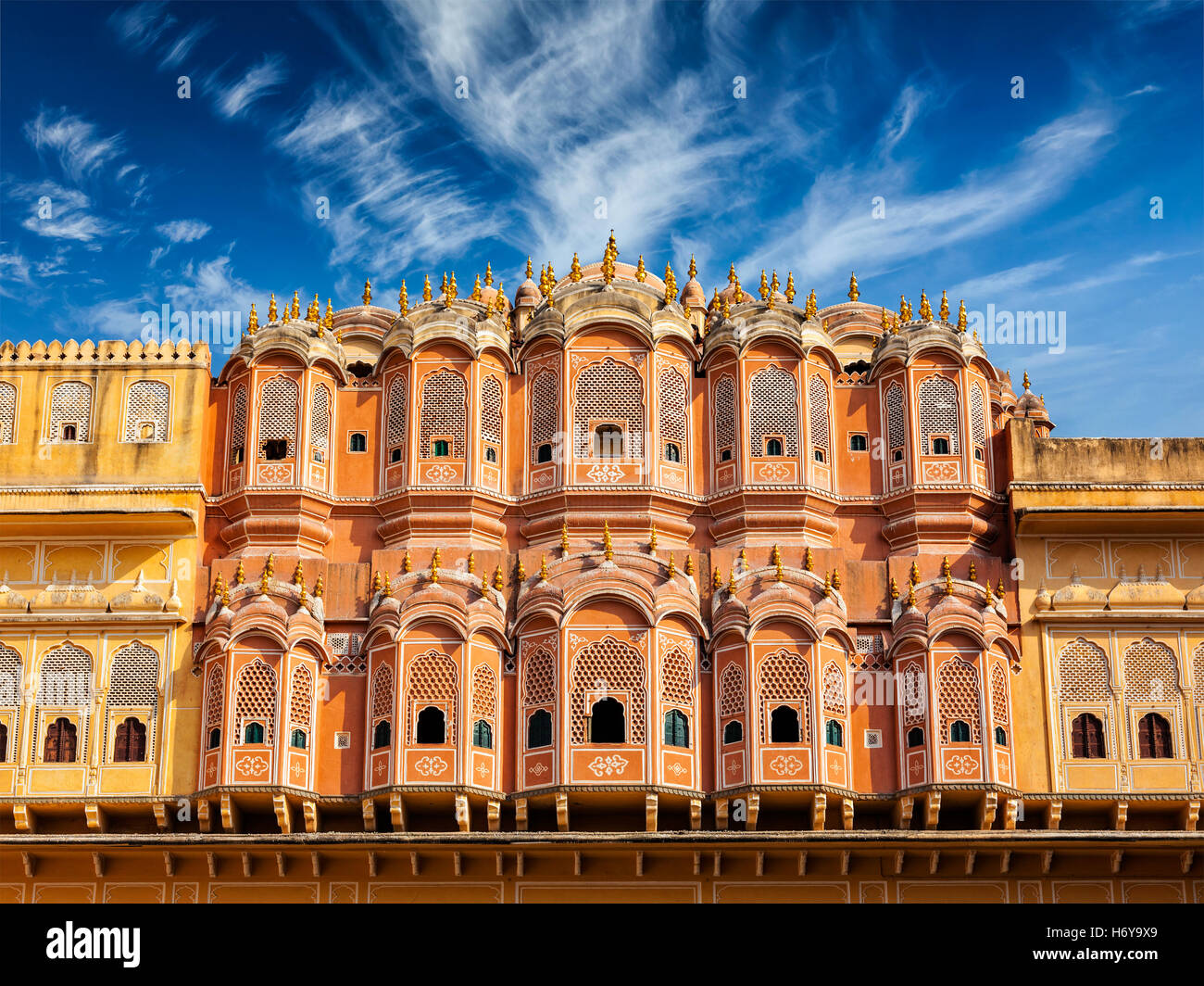 Hawa Mahal - Palace of the Winds, Jaipur, Rajasthan Stock Photo