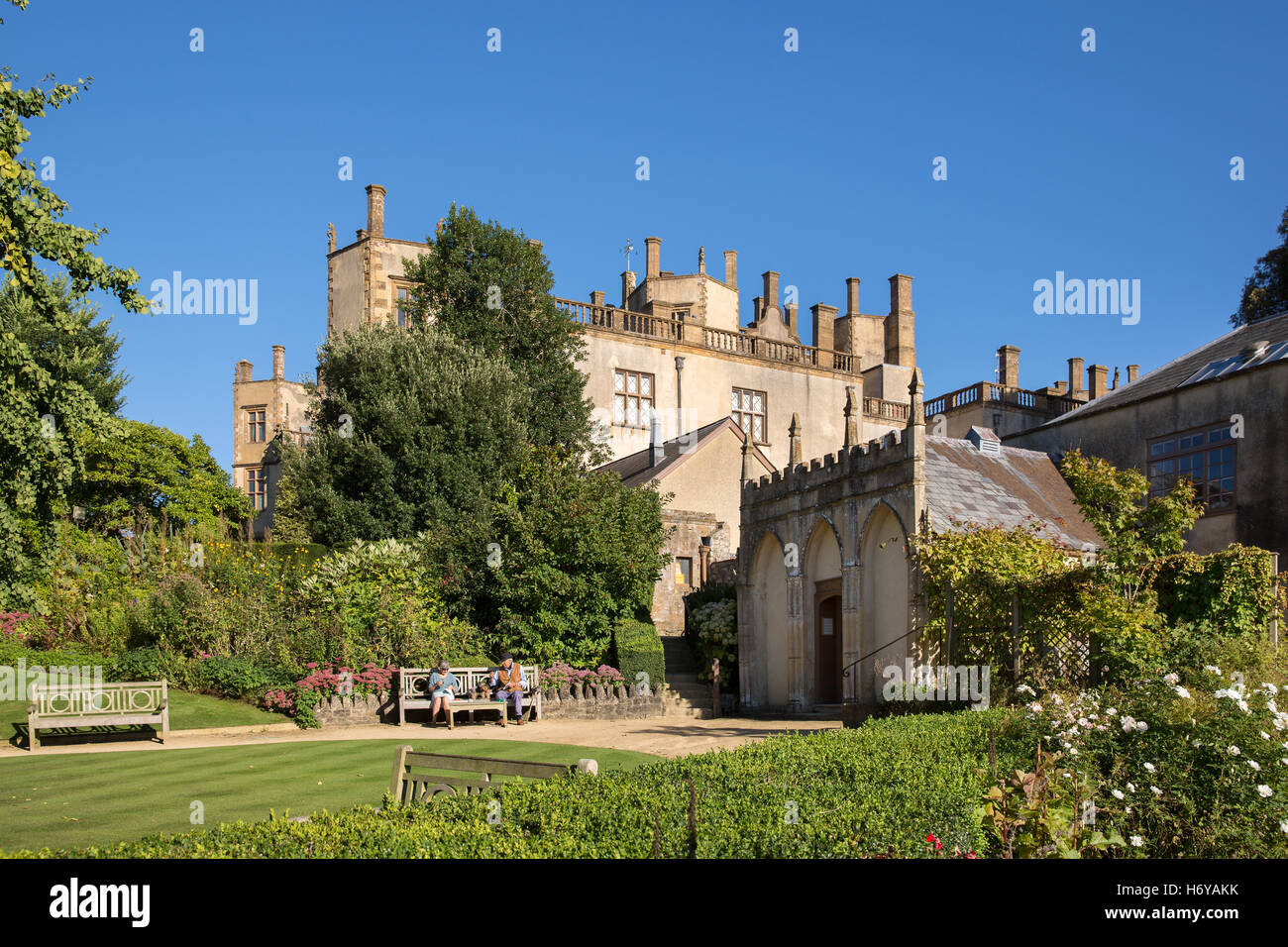 Sherborne castle in Dorset, England. Stock Photo