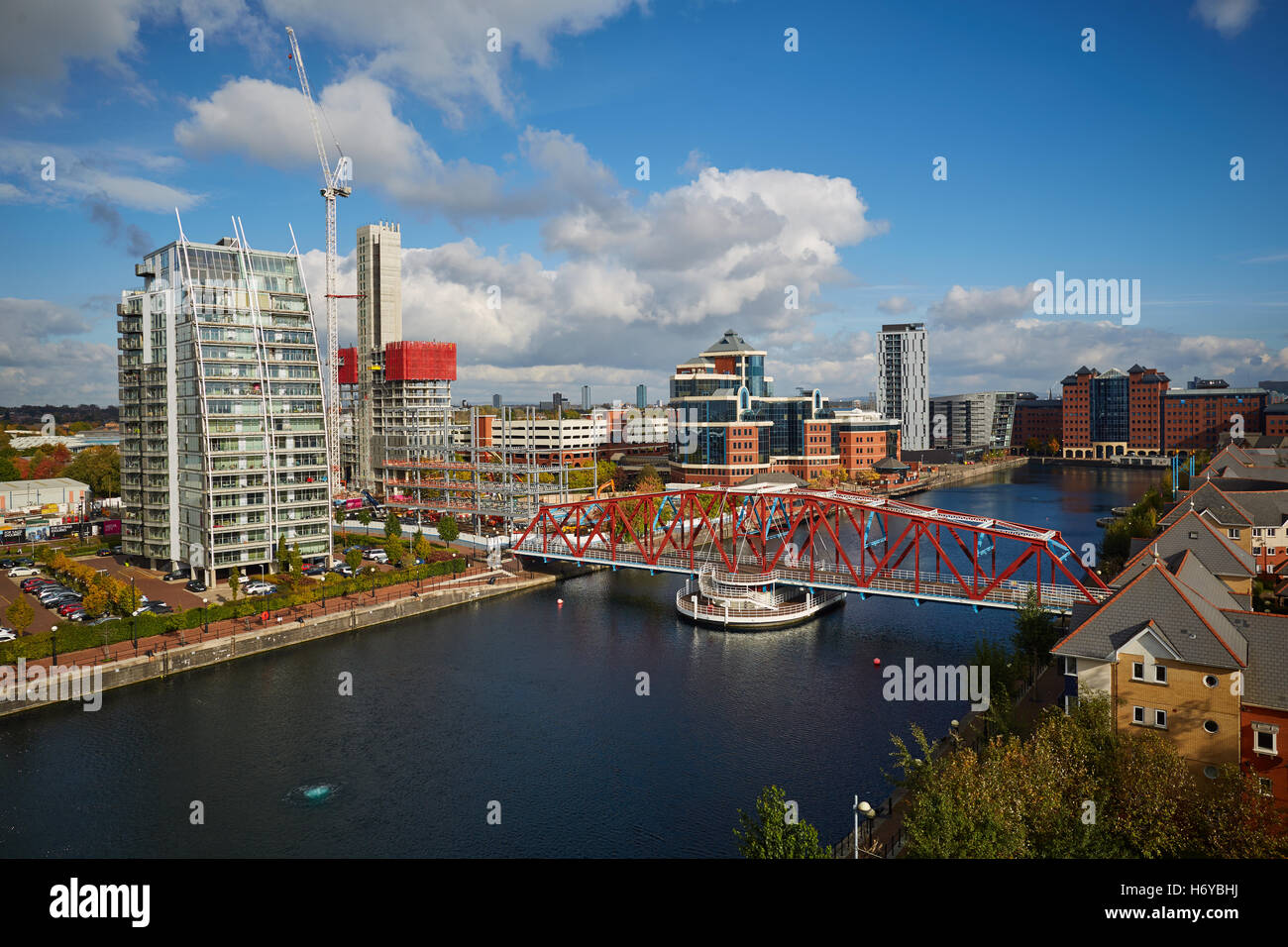 Erie Basin Salford Quays    Office  development developed business businesses  space working workers building area developed pla Stock Photo