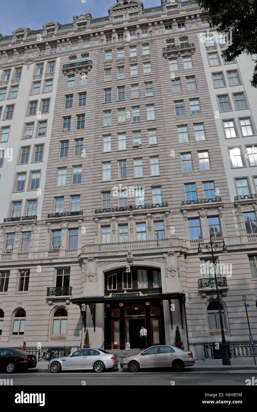 The Langham apartment building on Central Park West, Manhattan, New