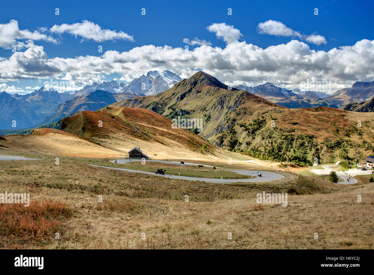 Italian Dolomites Near Cortina d'Ampezzo Stock Photo