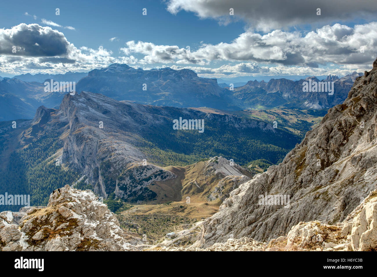 Italian Dolomites Near Cortina d'Ampezzo Stock Photo