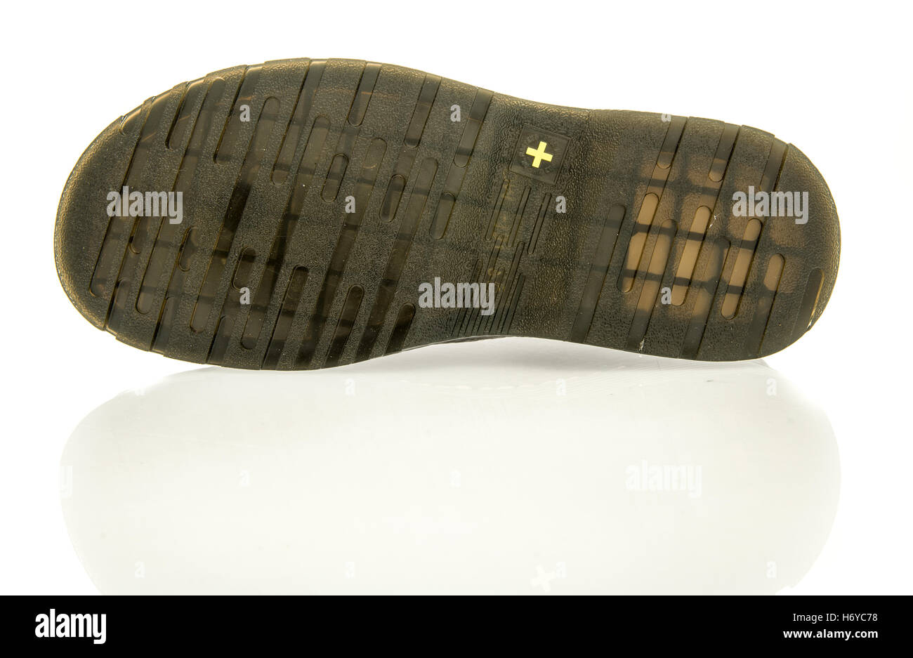 Winneconne, WI - 2 November 2016: Dr. Martens shoe sole on an isolated background. Stock Photo