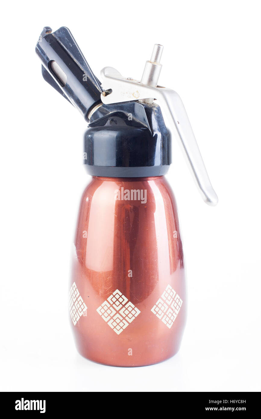 Whipped cream dispenser colorful canister carbon stainless steel bottle with rechargeable soda