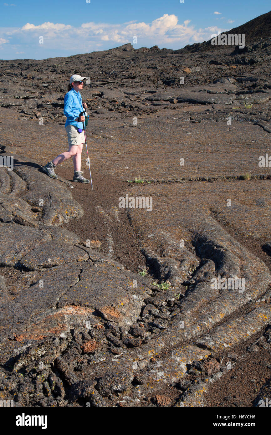 Lava flow, Jordan Craters Wilderness Study Area, Vale District Bureau of Land Management, Oregon Stock Photo