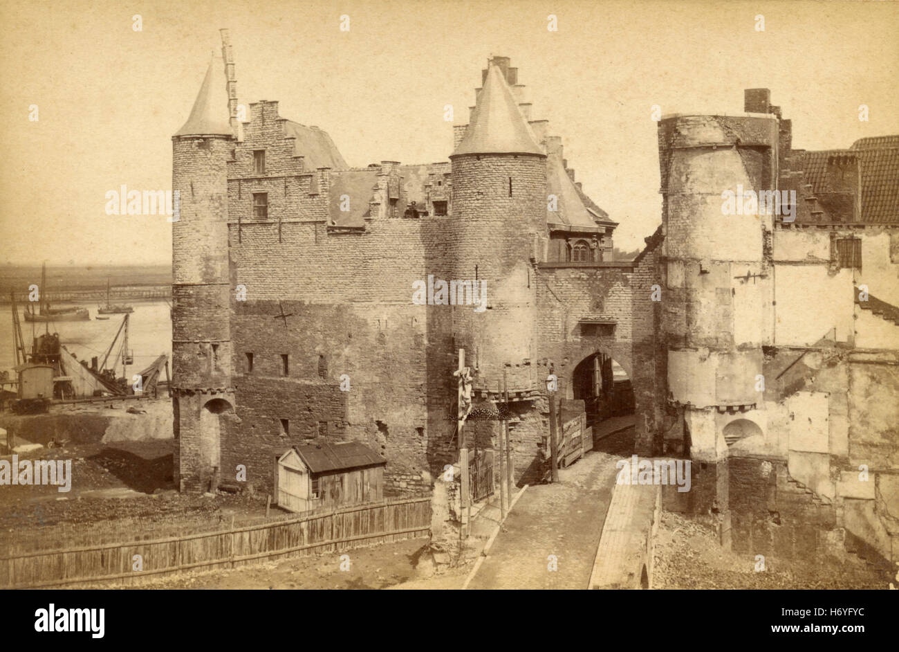 The castle prison of Het Steen, Antwerp, Belgium Stock Photo
