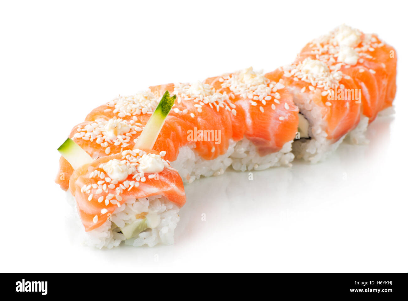 Japanese sushi made of salmon Stock Photo Alamy