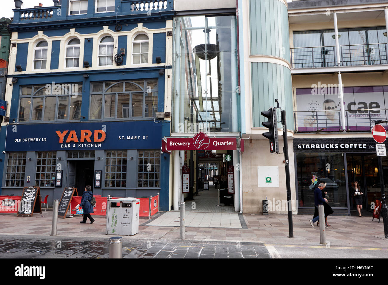 the old brewery quarter Cardiff city centre Wales United Kingdom Stock Photo Alamy