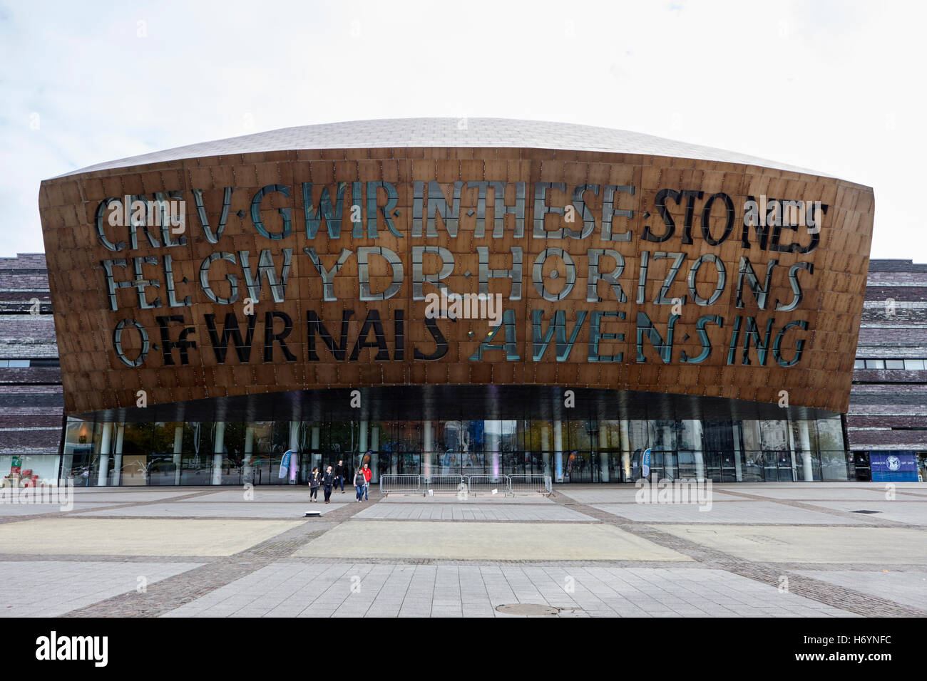 wales millennium centre Cardiff Bay Wales United Kingdom Stock Photo