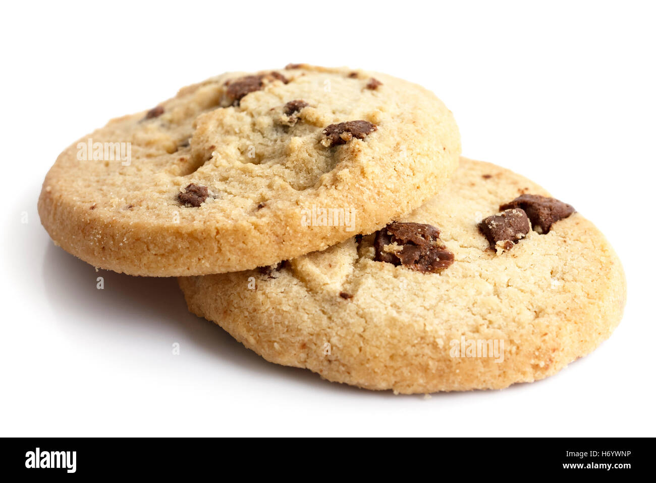 English traditional chocolate chip biscuits Cut Out Stock Images