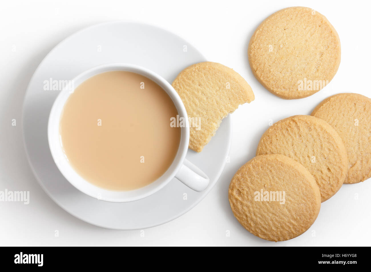 https://c8.alamy.com/comp/H6YYG8/white-cup-of-tea-and-saucer-with-shortbread-biscuits-from-above-H6YYG8.jpg