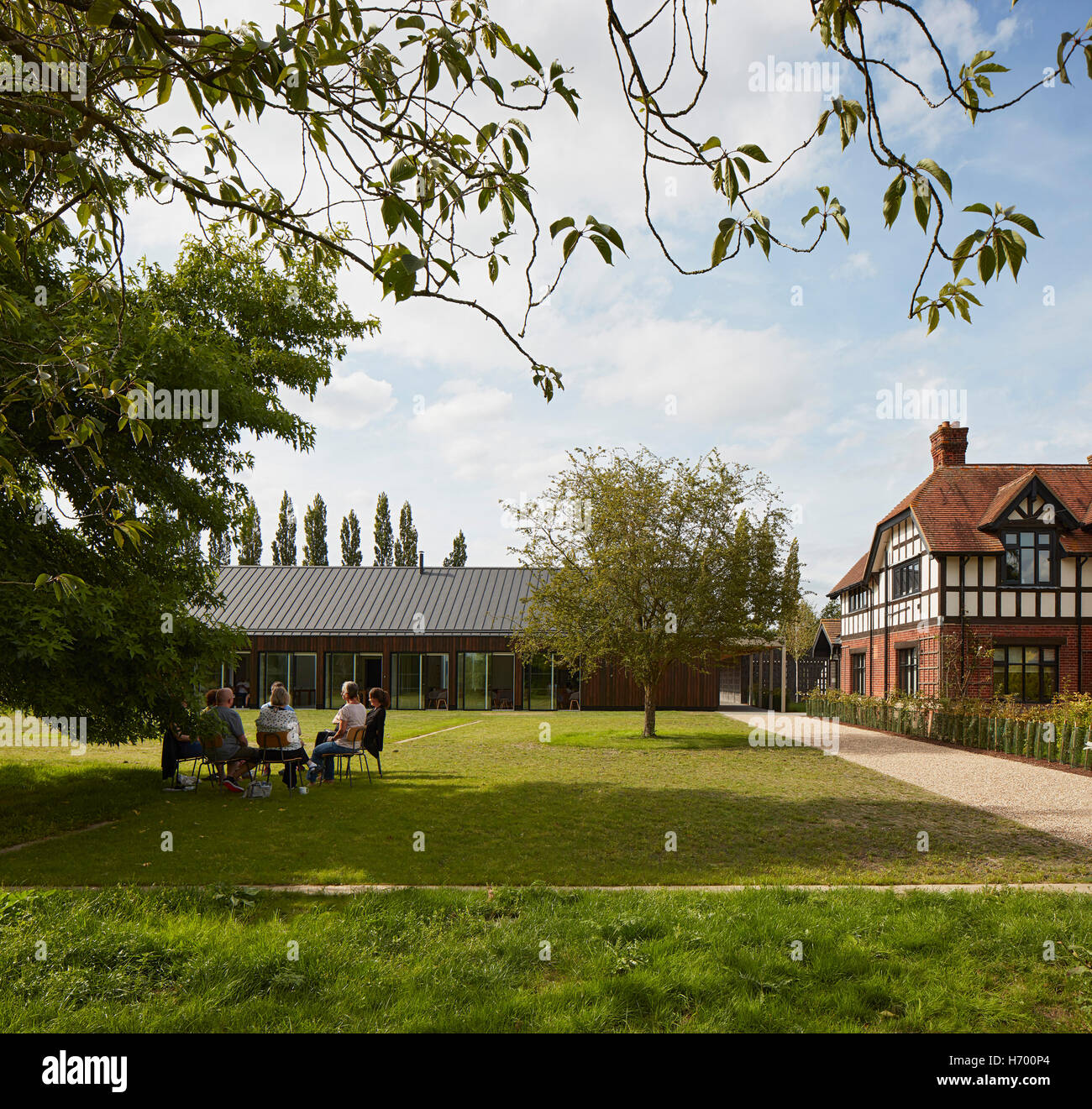 Approach towards retreat. Vajrasana Retreat, WalshamleWillows, United