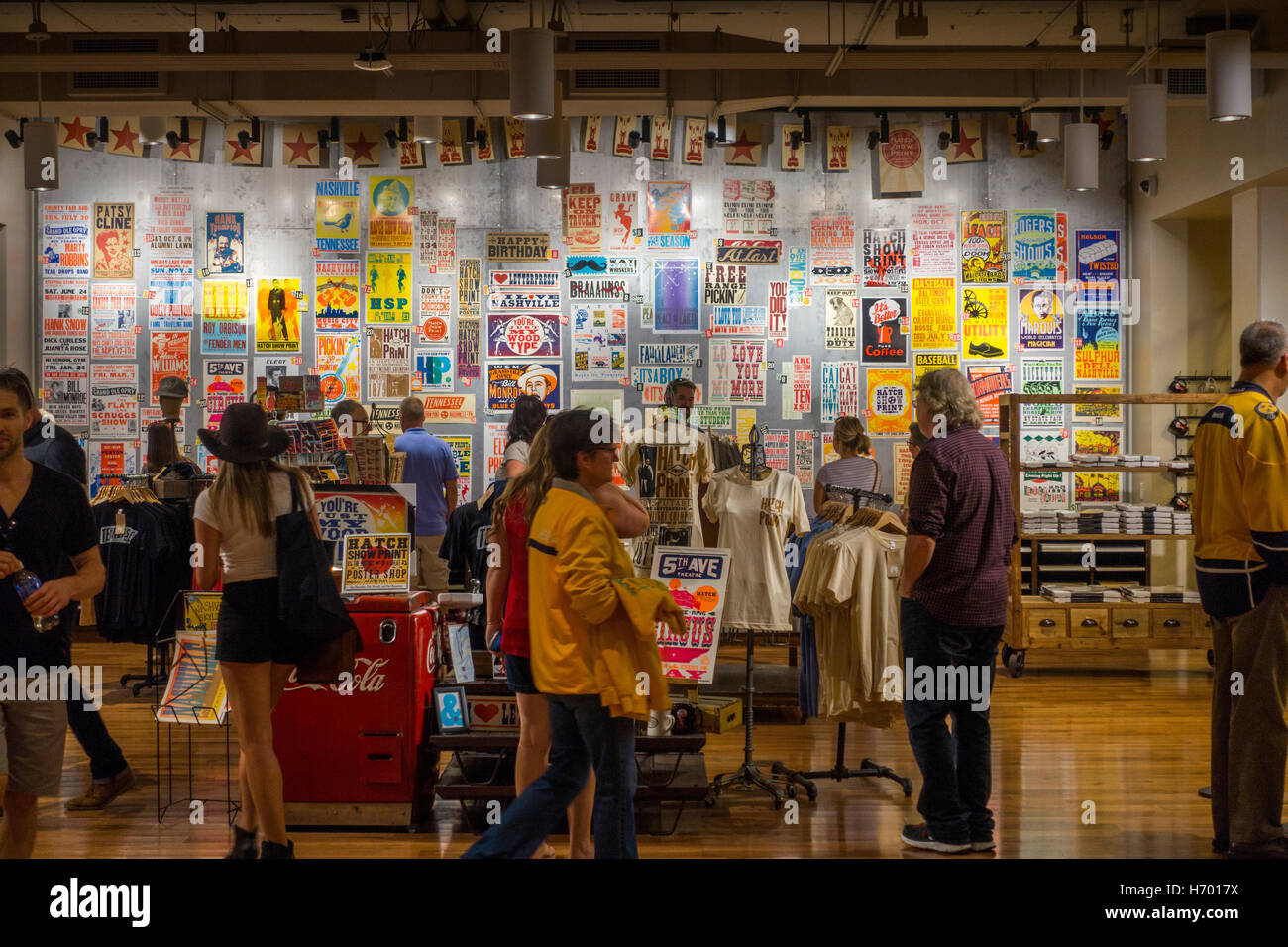 Hatch show print shop in Nashville Tennessee Stock Photo Alamy