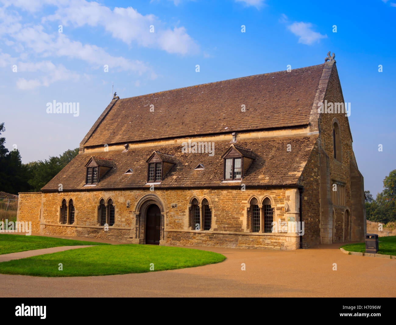 Oakham Castle Great Hall, Oakham, Rutland. 12th century Norman castle Stock Photo