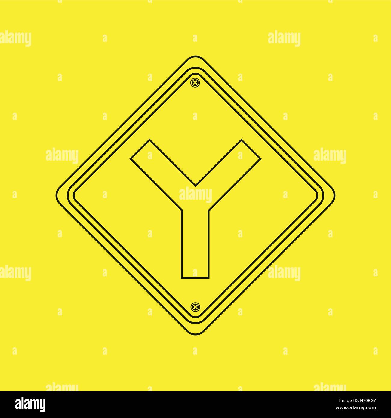 signal traffic yellow icon graphic vector illustration eps 10 Stock Vector