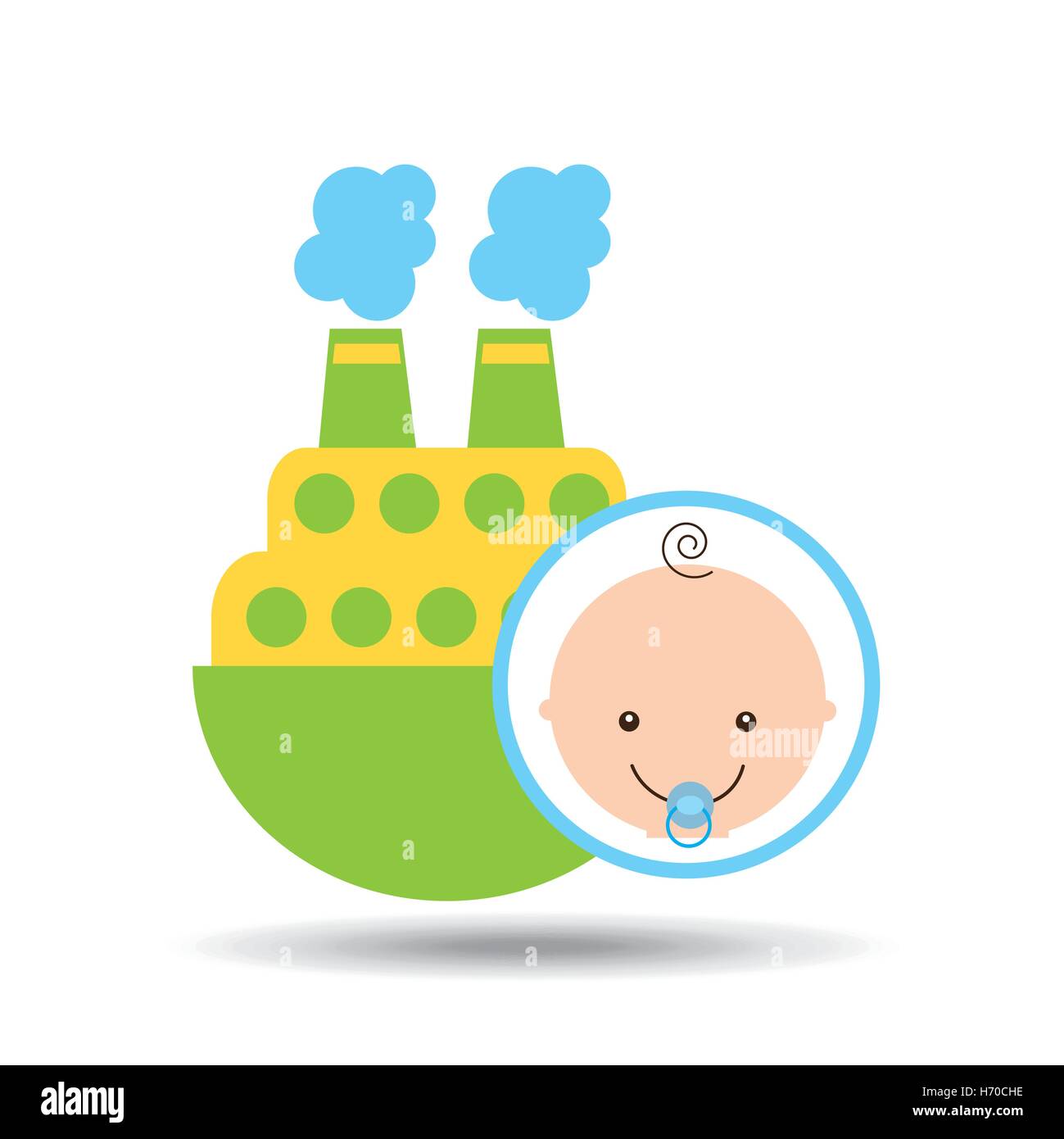 big boat toy baby icon vector illustration eps 10 Stock Vector