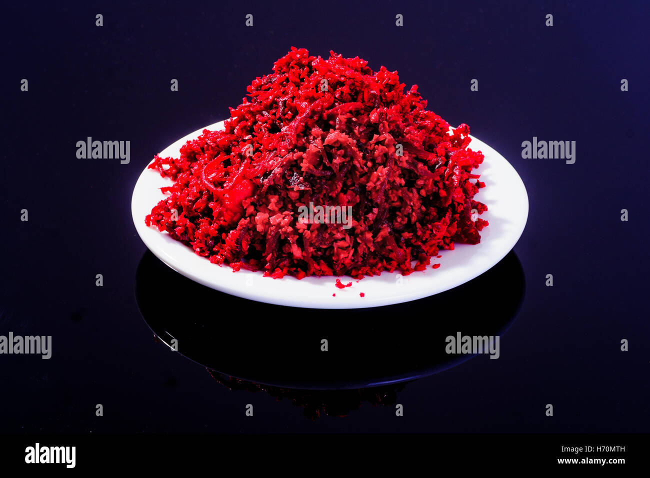 Horseradish sauce (with beet) A traditional Jewish Passover dish. In