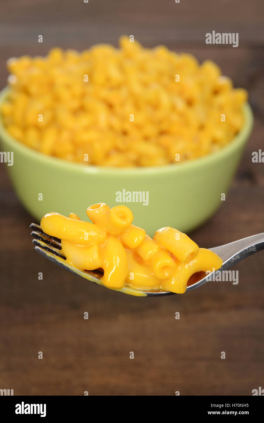 macaroni and cheese on a fork Stock Photo Alamy
