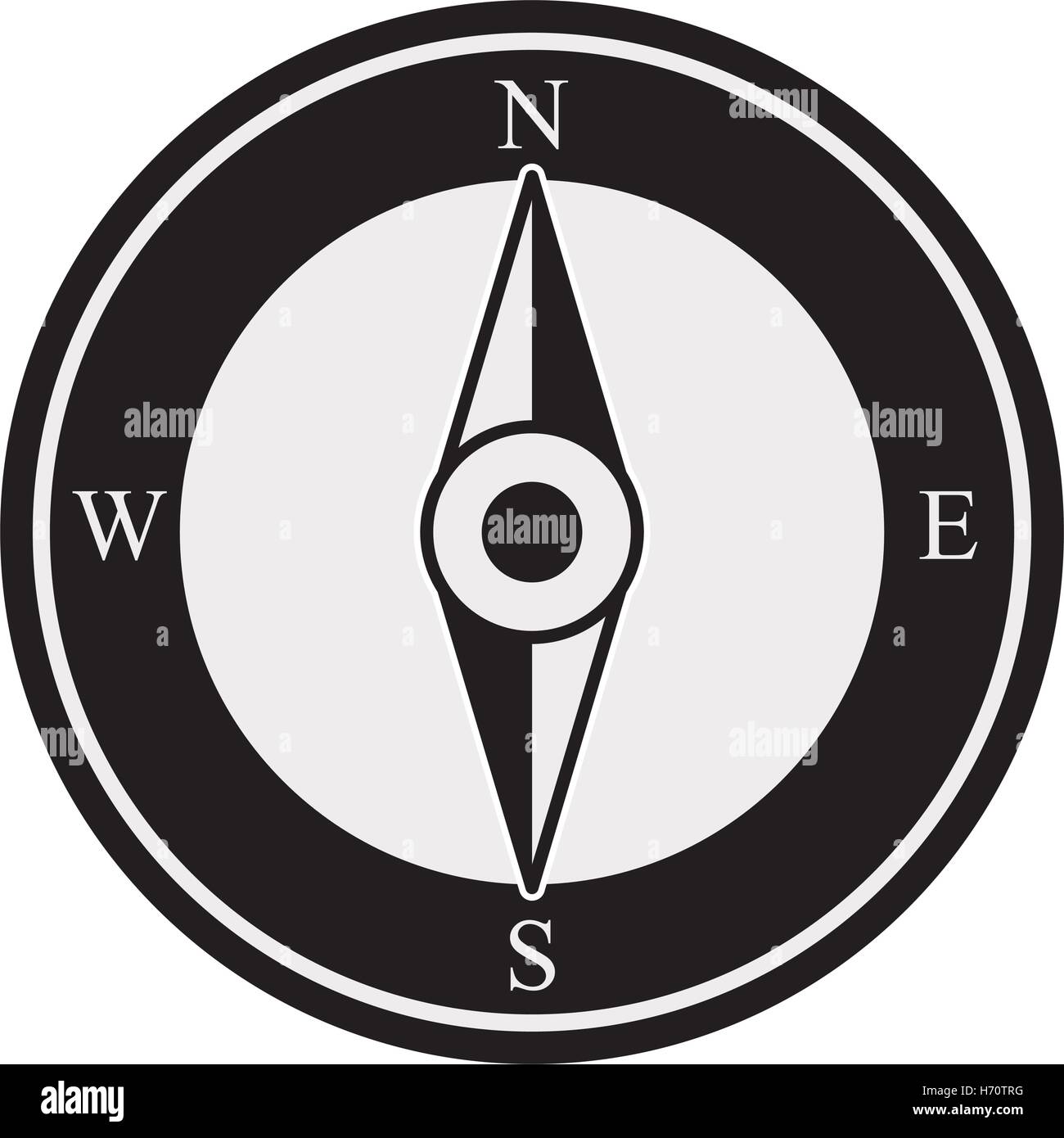 vintage compass wind rose icon over white background. navigation and ...