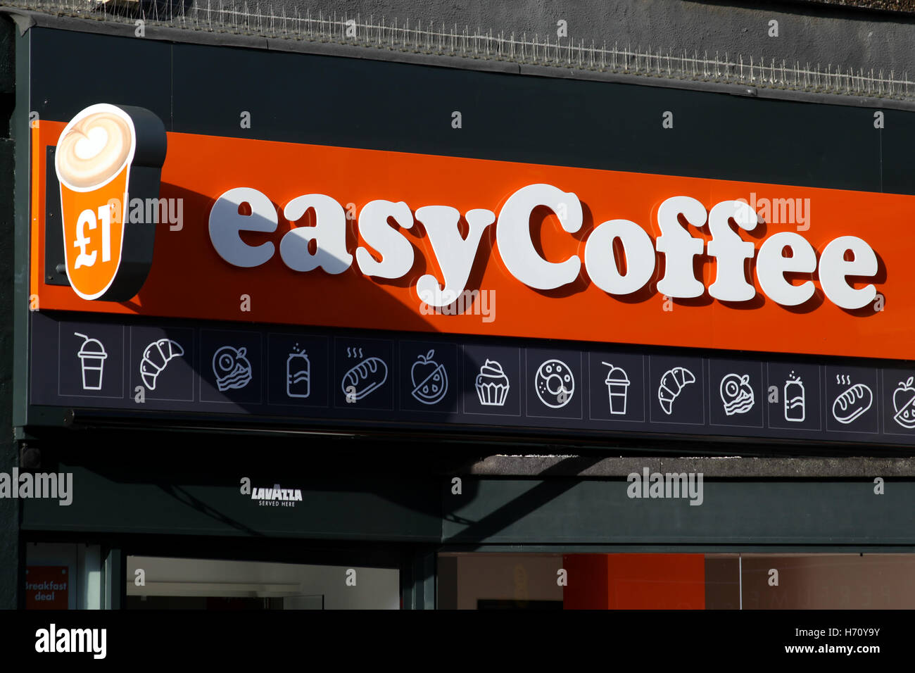 Easy Coffee shop, High Street, Southend on Sea, Essex Stock Photo