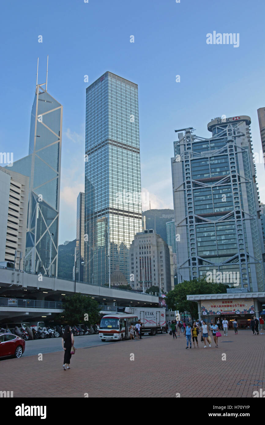 financial and business district Central Hong Kong island China Stock Photo