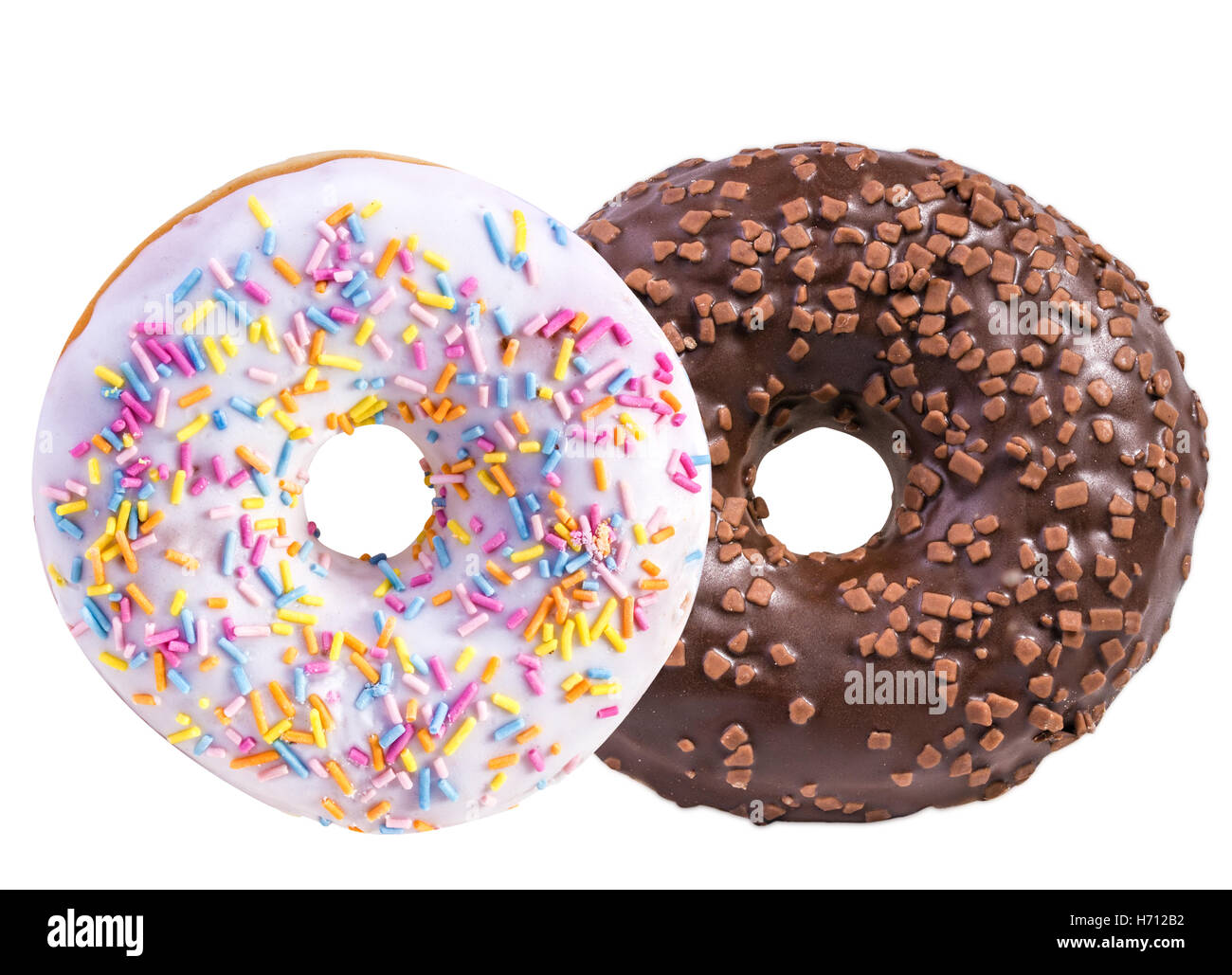 donut isolated on white background Stock Photo