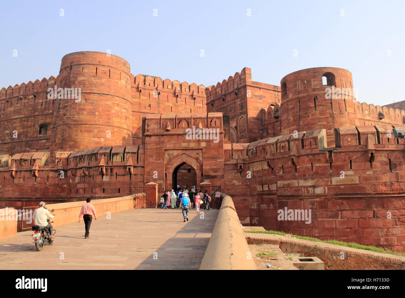 Amar Singh Gate, Agra Fort, Rakabganj, Agra, Uttar Pradesh, India, Indian subcontinent, South Asia Stock Photo