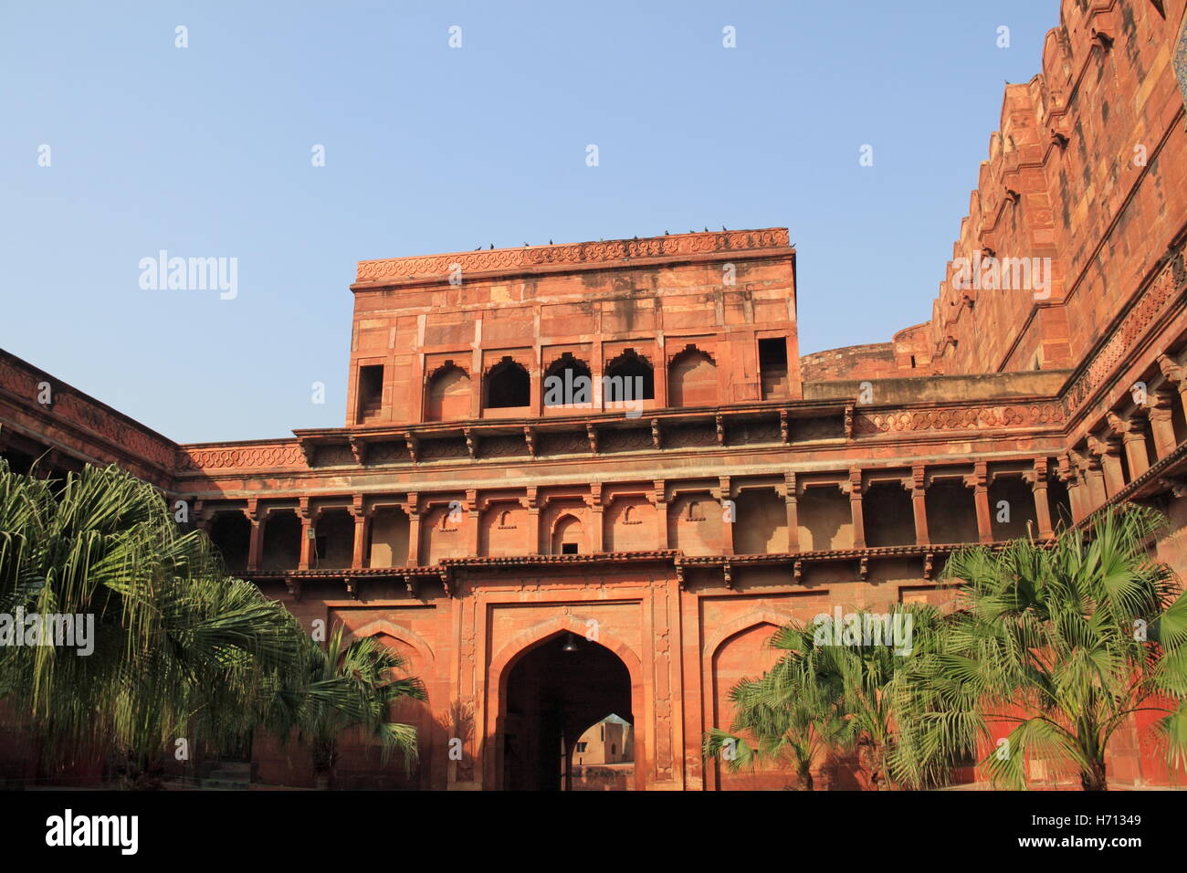 Amar Singh Gate, Agra Fort, Rakabganj, Agra, Uttar Pradesh, India, Indian subcontinent, South Asia Stock Photo