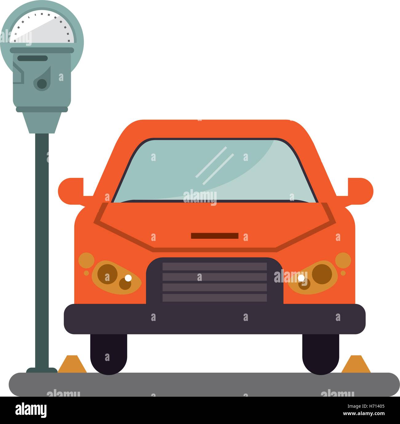 Car vehicle and parking meter design Stock Vector Image & Art Alamy