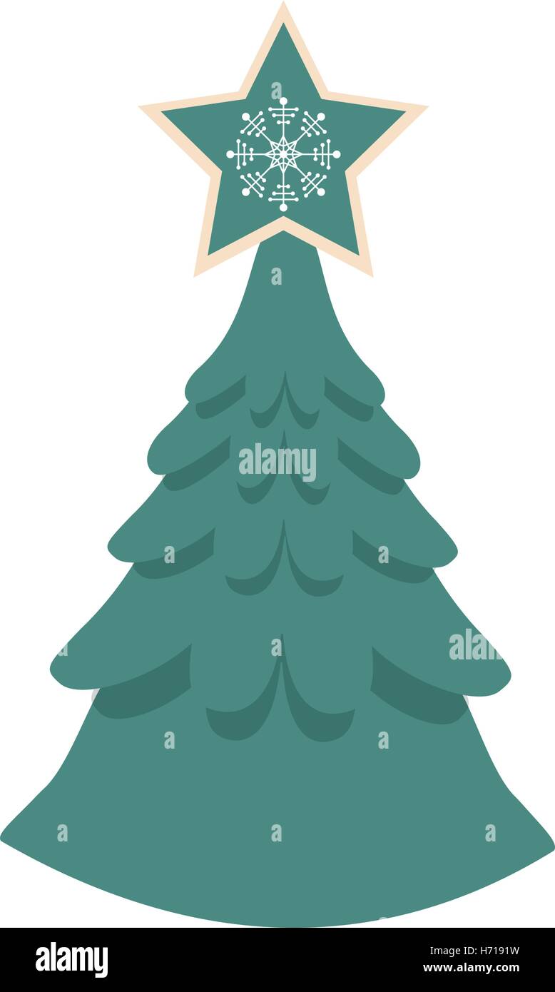Isolated pine tree of Christmas season design Stock Vector Image & Art ...