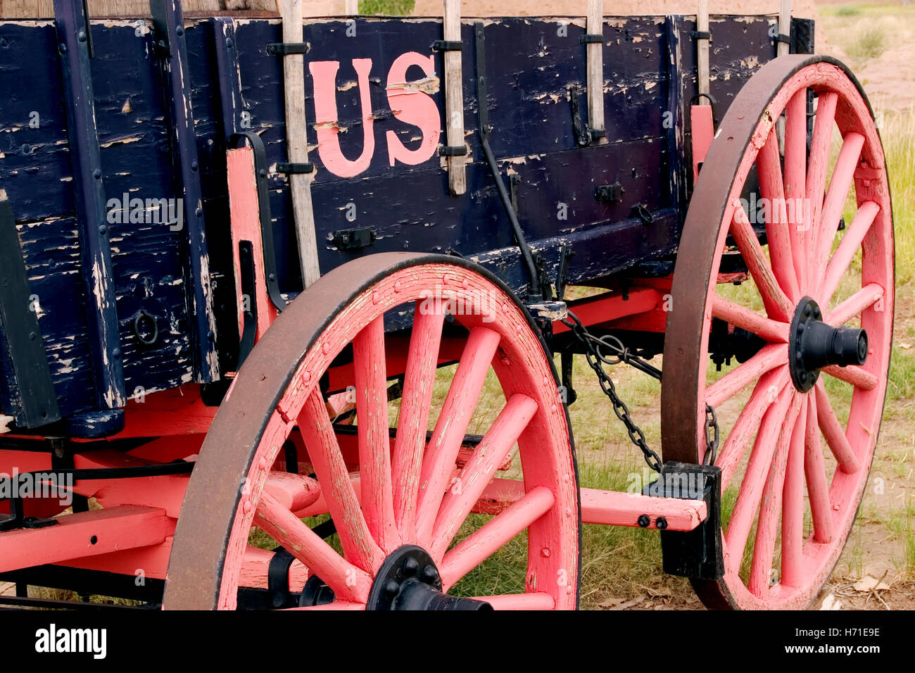 Civil War Era "US" Wagon, Ft. Selden State Monument (1865), Radium