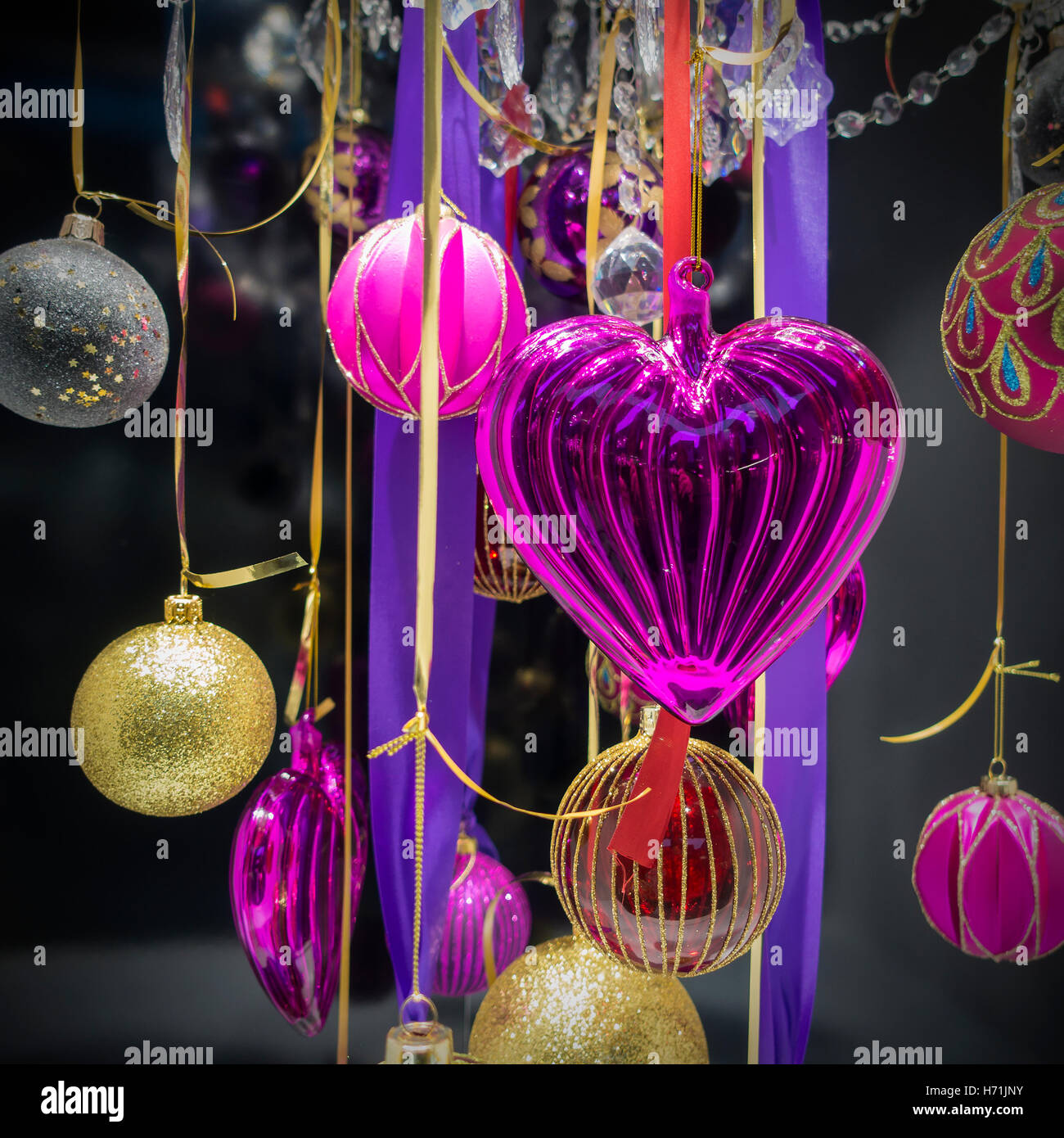 High Quality Christmas Baubles Stock Photo