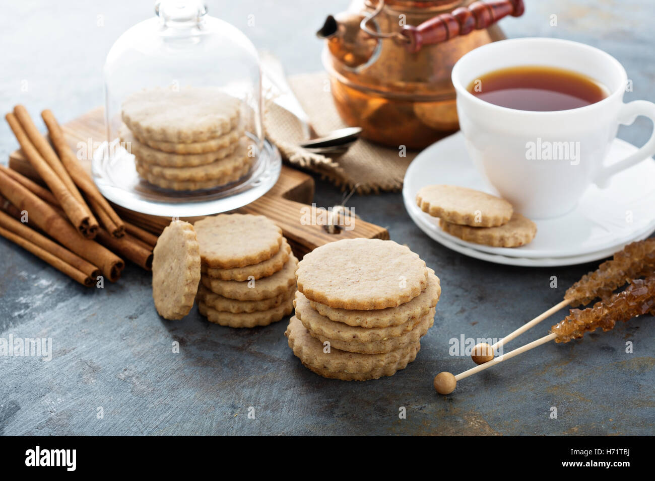 Cinnamon cut out cookies Stock Photo Alamy