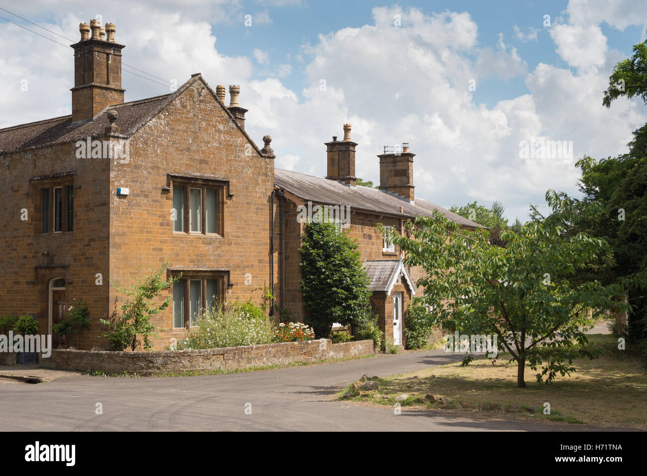 Residential homes in the village of Adderbury, North Oxfordshire