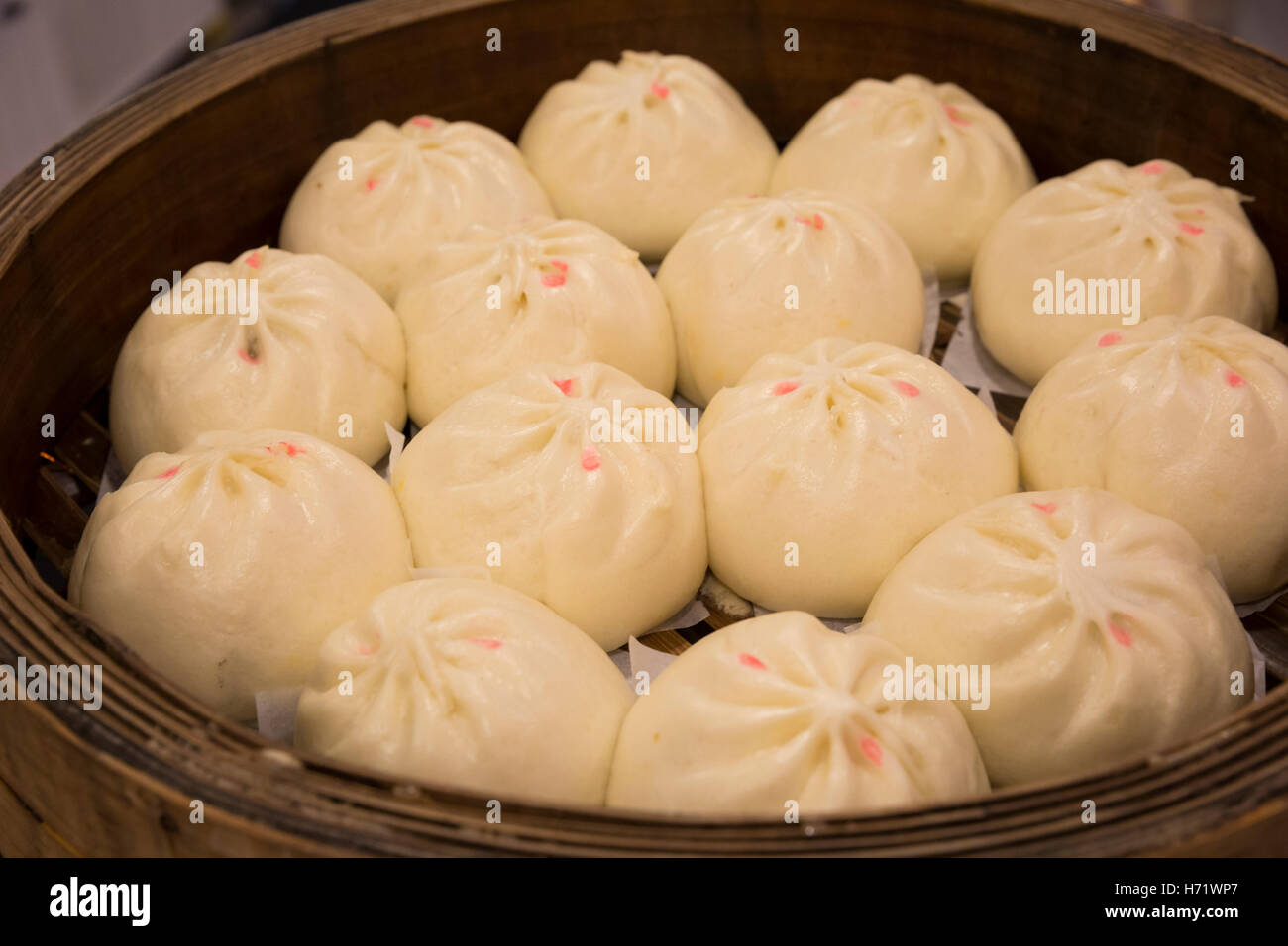 Savory and sweet steamed buns, a popular Vancouver street food.