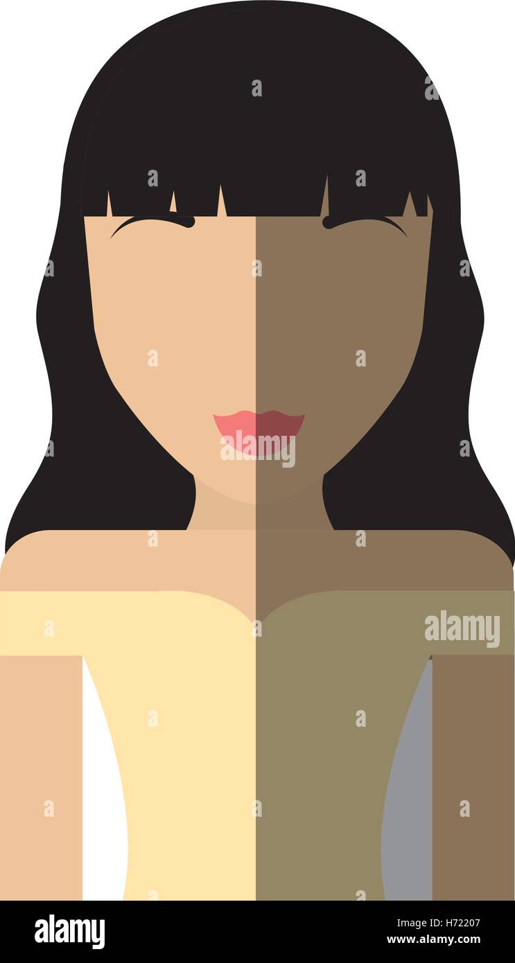 woman female girl isolated icon vector illustration design Stock Vector ...
