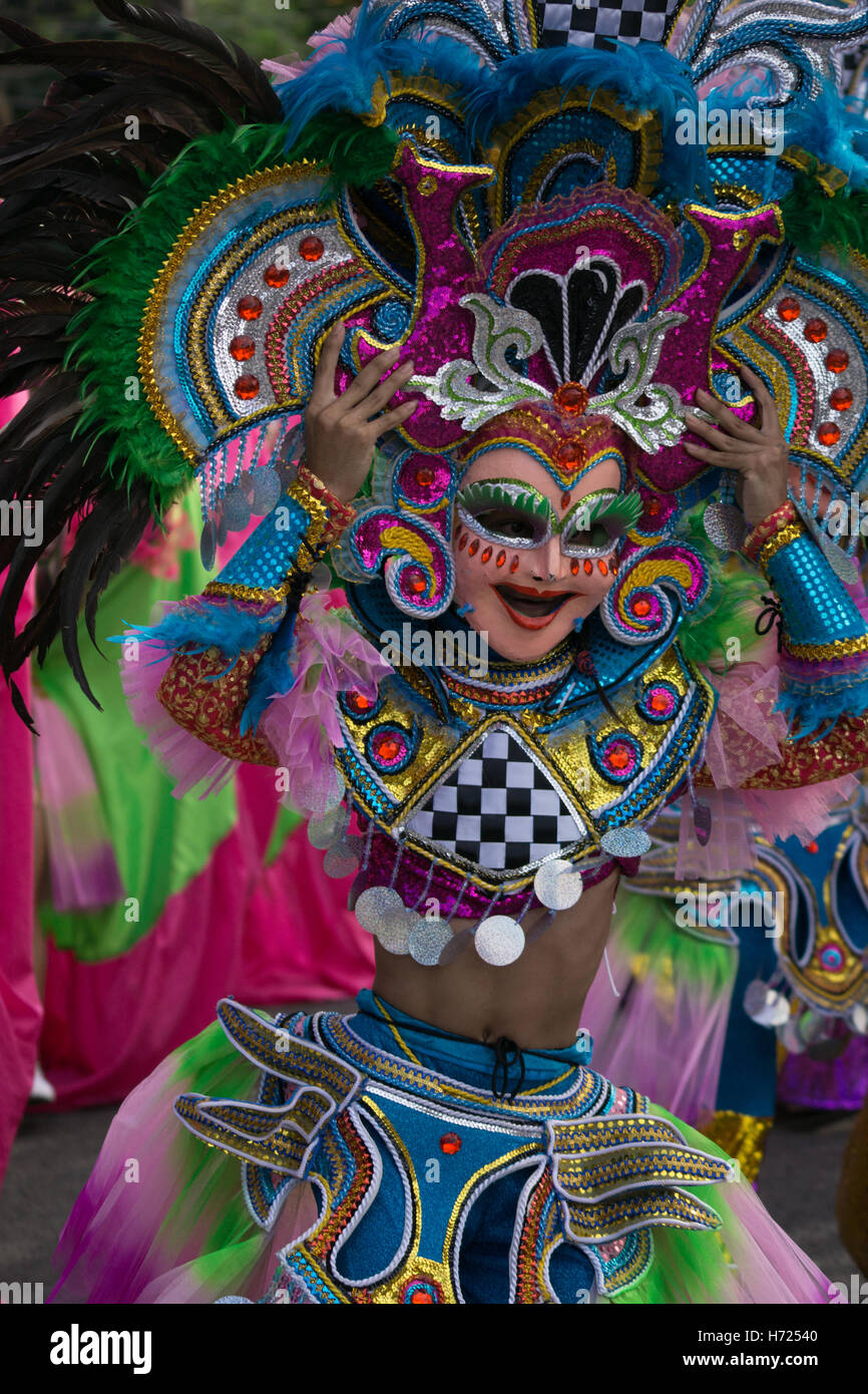 Masskara Festival 2016,Bacolod City,Philippines Stock Photo