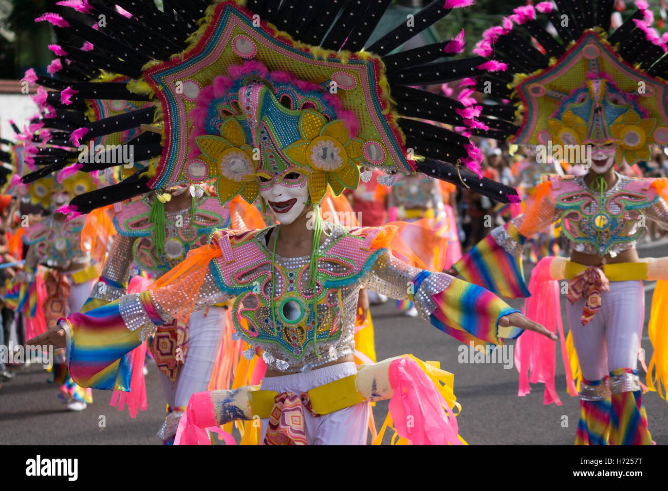 Masskara Festival 2016,Bacolod City,Philippines Stock Photo