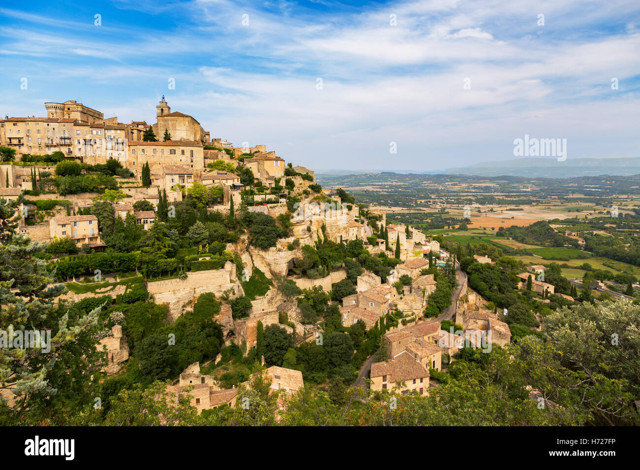 Gordes medieval village. Typical small town in Provence, Southern France. Stock Photo