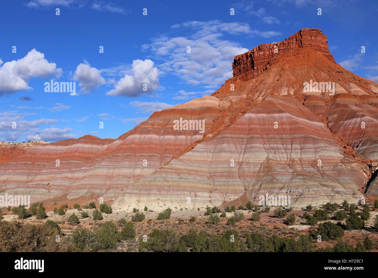Colorful Hills in Paria Movie, Grand Staircase-Escalante National Monument, Utah Stock Photo
