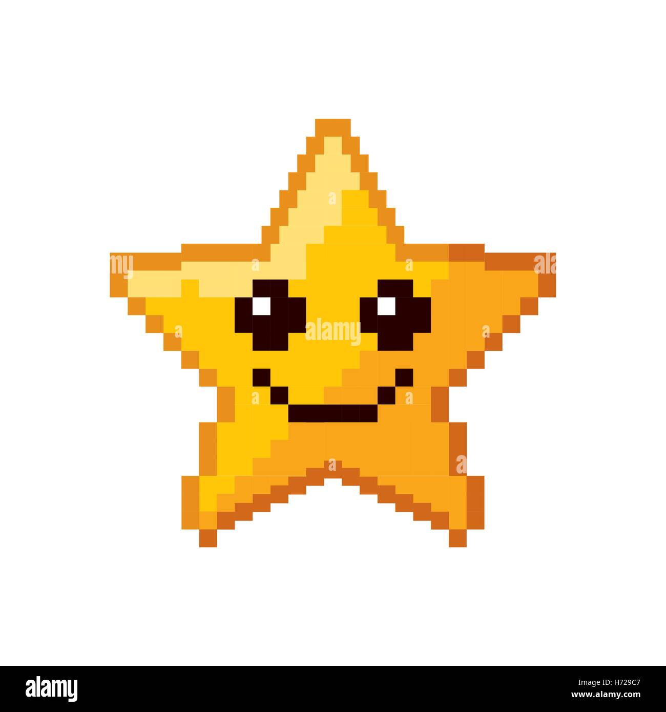 video game star pixelated vector illustration design Stock Vector Image ...