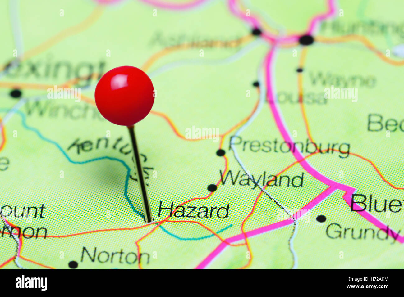 Map of hazard kentucky hires stock photography and images Alamy