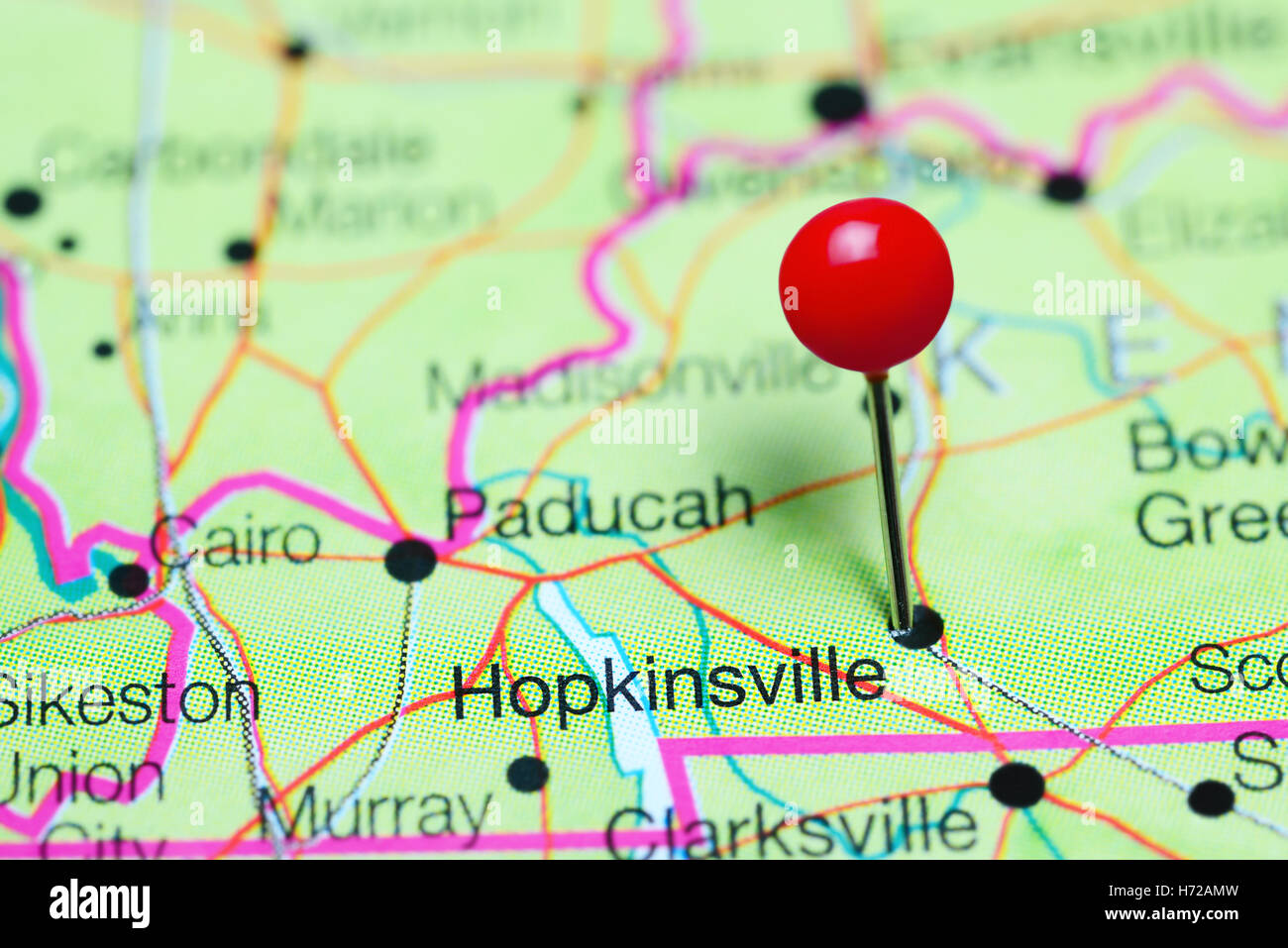 1839 KY MAP Hebron Henderson Highview Hillview Hopkinsville Kentucky History BIG 