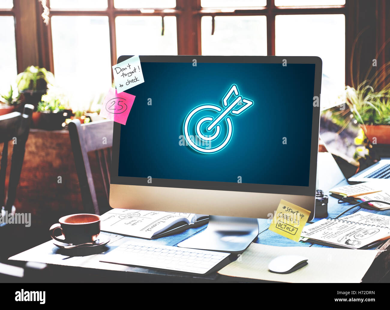 Target Mission Vision Business Goal Aim Concept Stock Photo