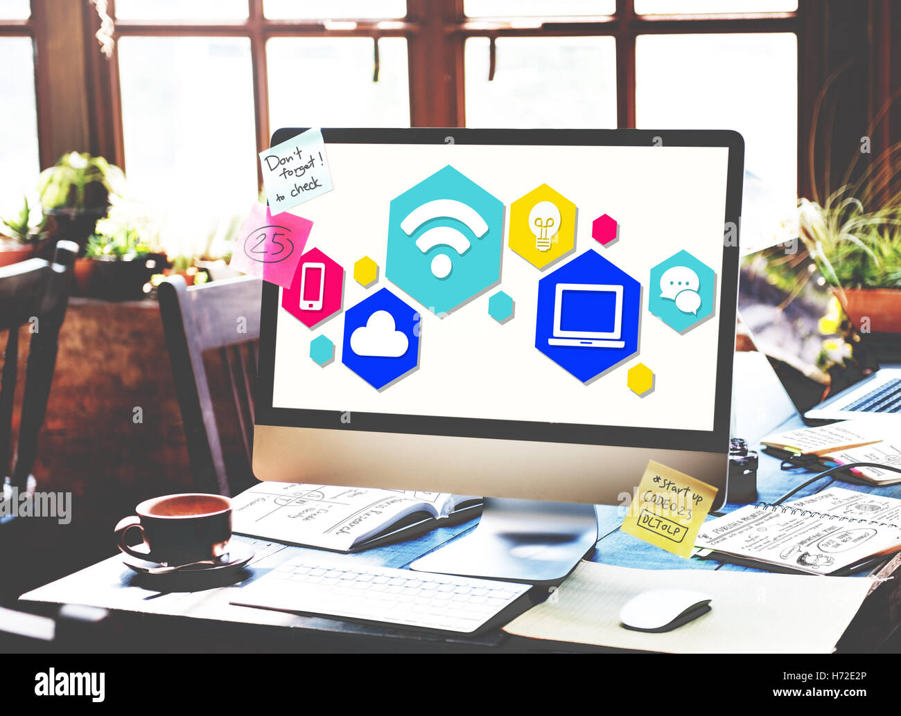 Internet Connection Technology Computer Social Concept Stock Photo - Alamy