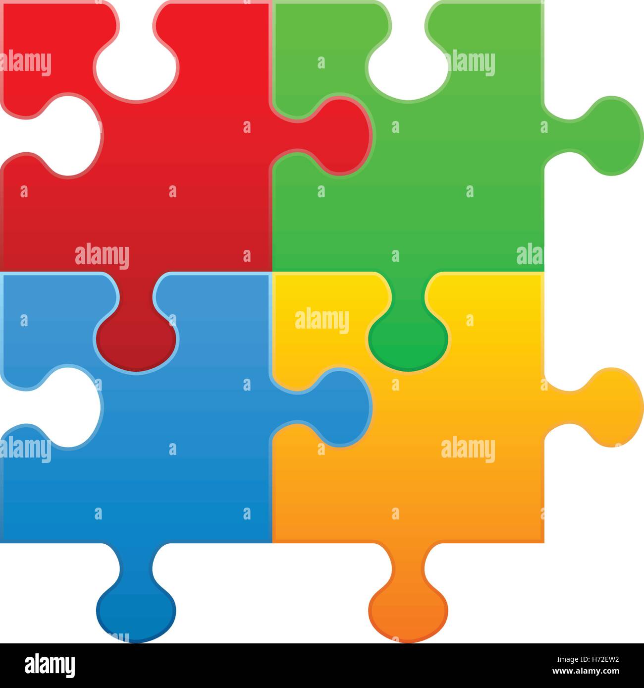 Puzzle piece on a white background. Vector illustration Stock Vector ...
