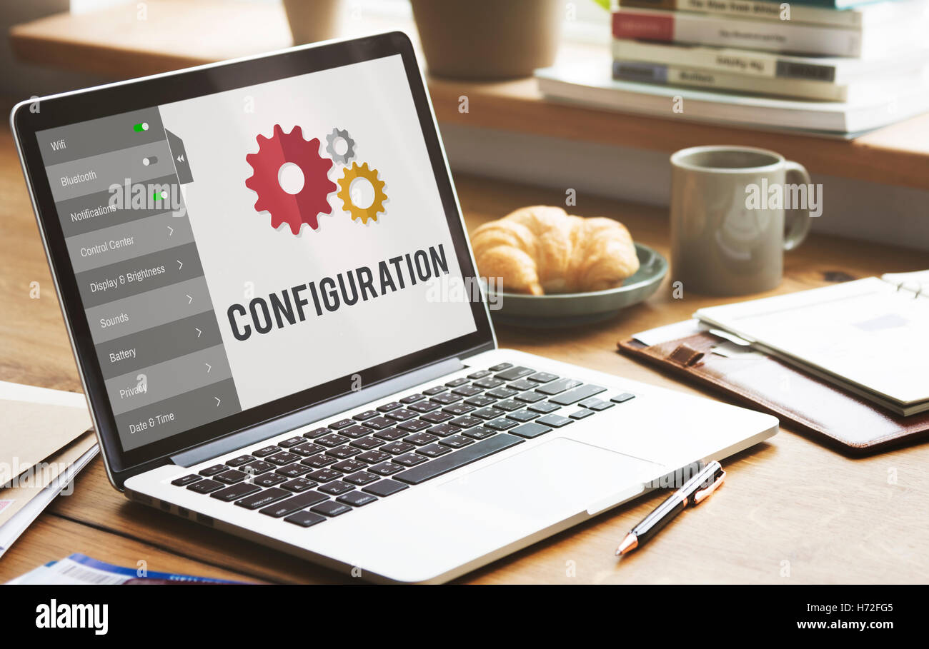 Configuration Settings Setup Tools Concept Stock Photo Alamy