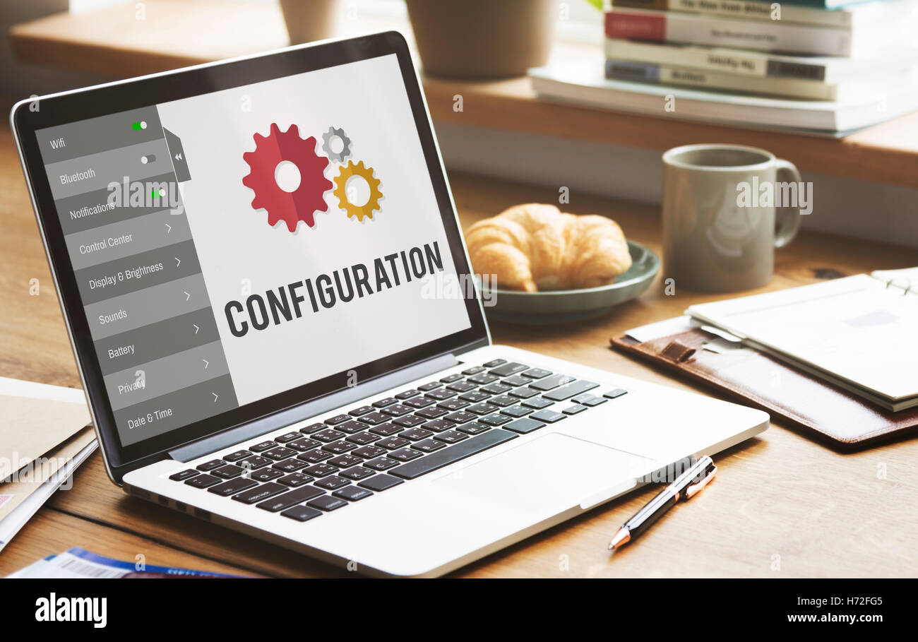 Configuration Settings Setup Tools Concept Stock Photo