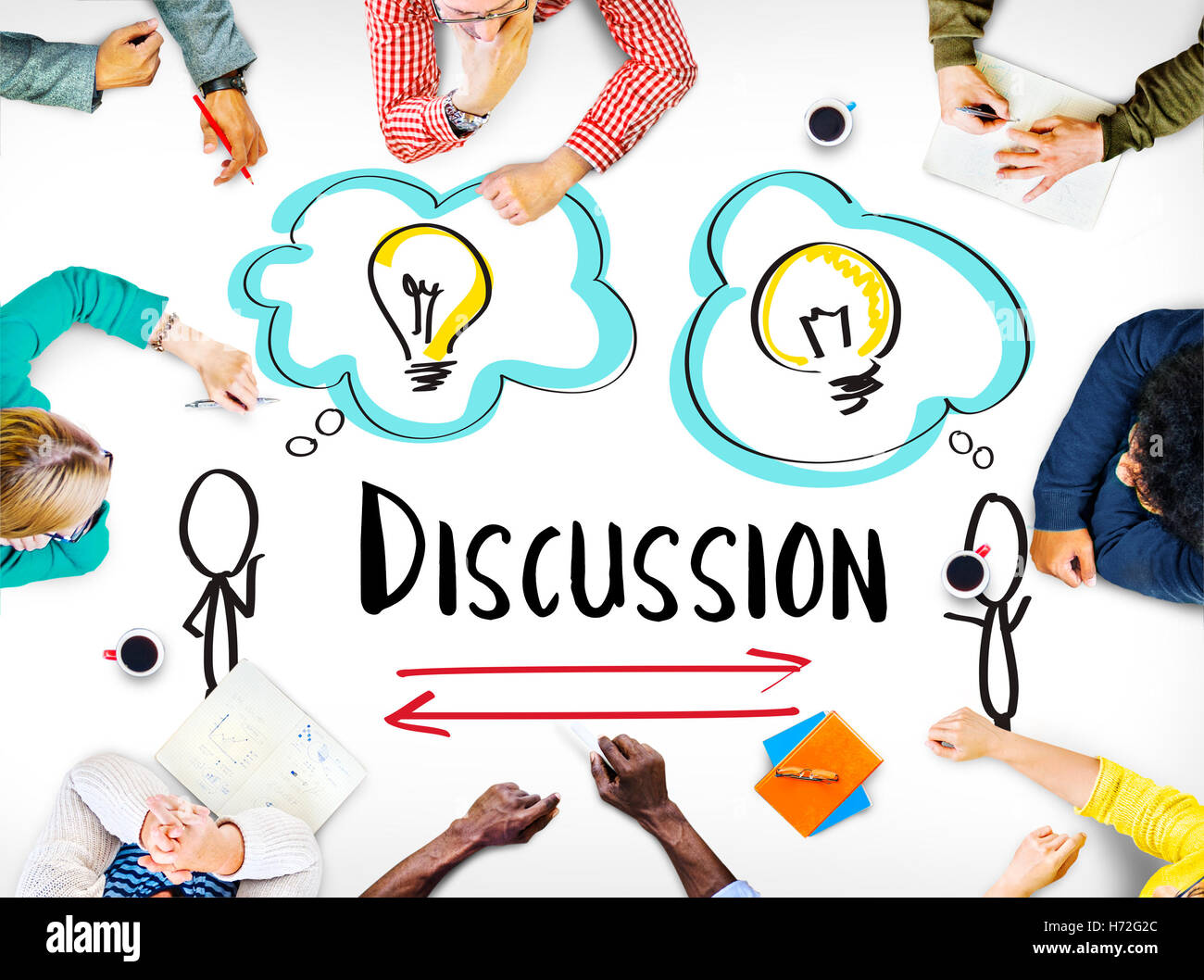 Business Team Meeting Brainstorming Planning Concept Stock Photo - Alamy